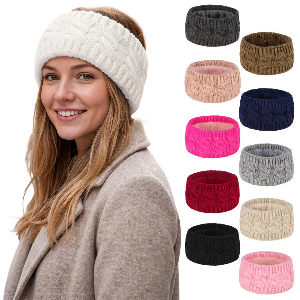 Fleece Ear Warmer Band - دفايات أذن شتوية للنساء، أغطية أذن