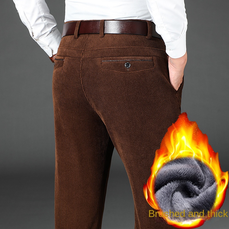 الشتاء سروال قصير رجالي سميكة  - مراجعة Corduroy Pant Warm وسعره