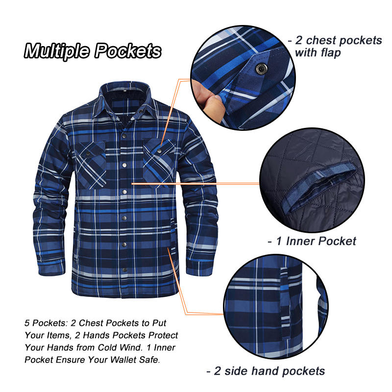الشتاء منقوشة قمصان للرجال سمي - مراجعة Flannel Shirt Lined وسعره