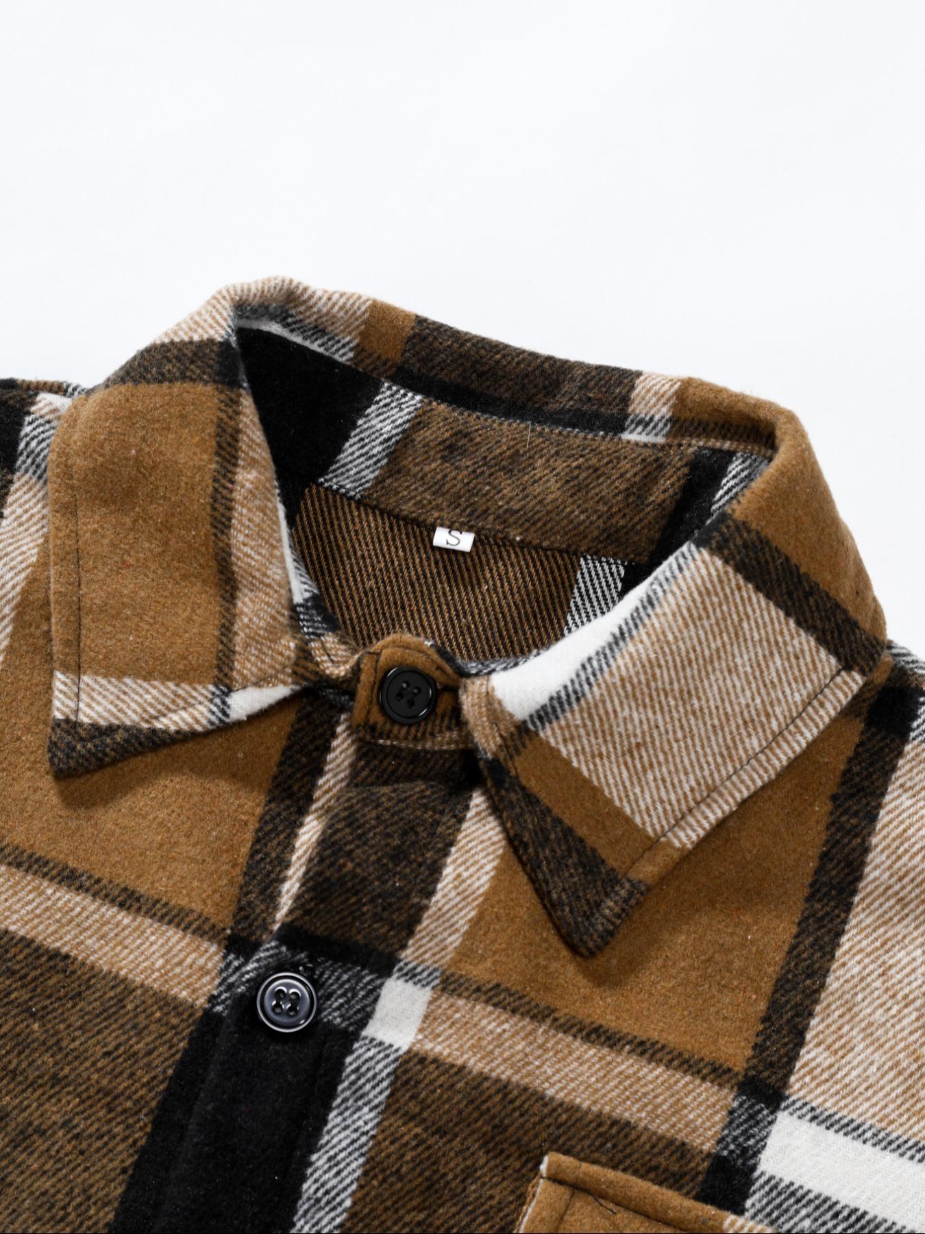 قميص رجالي كلاسيكي بنقشة مربعا - مراجعة Flannel Shirt Lined وسعره