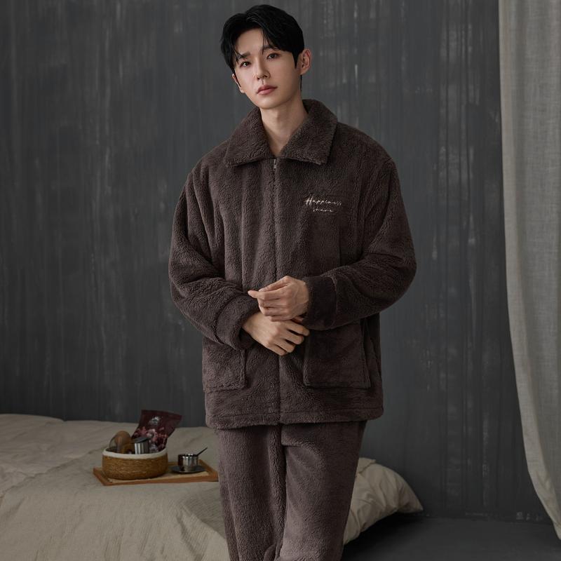 طقم بيجامة رجالي سميك للشتاء ب - مراجعة Flannel Shirt Lined وسعره