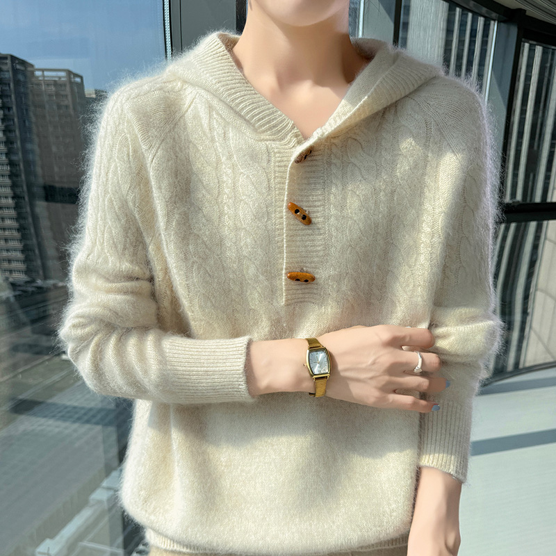 100% المنك النقي الكشمير محبوك - مراجعة Wool Coat Peacoat وسعره