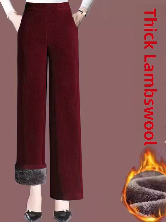 بنطلون واسع الساق من القطيفة ا - مراجعة Corduroy Pant Warm وسعره