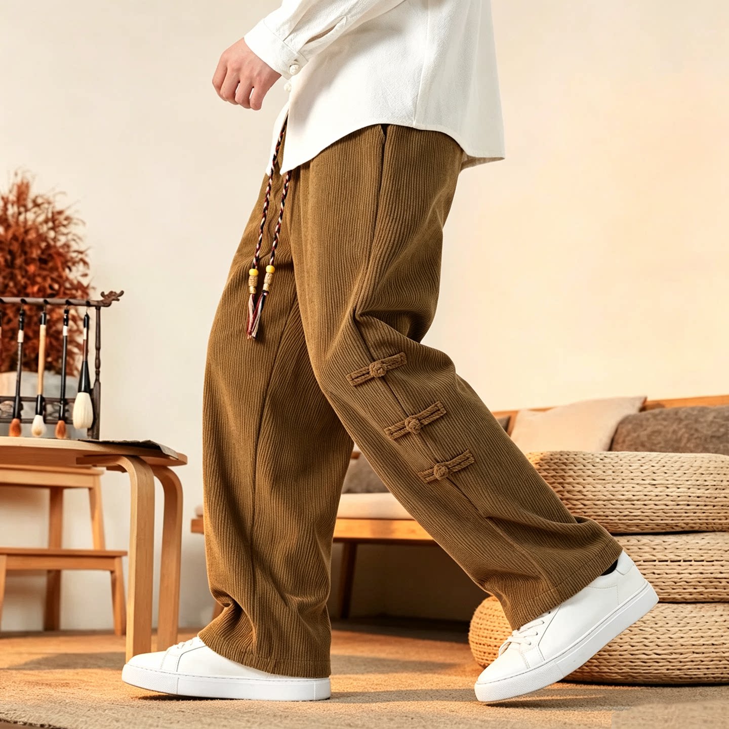 بنطلونات رجالية جديدة للخريف،  - مراجعة Corduroy Pant Warm وسعره
